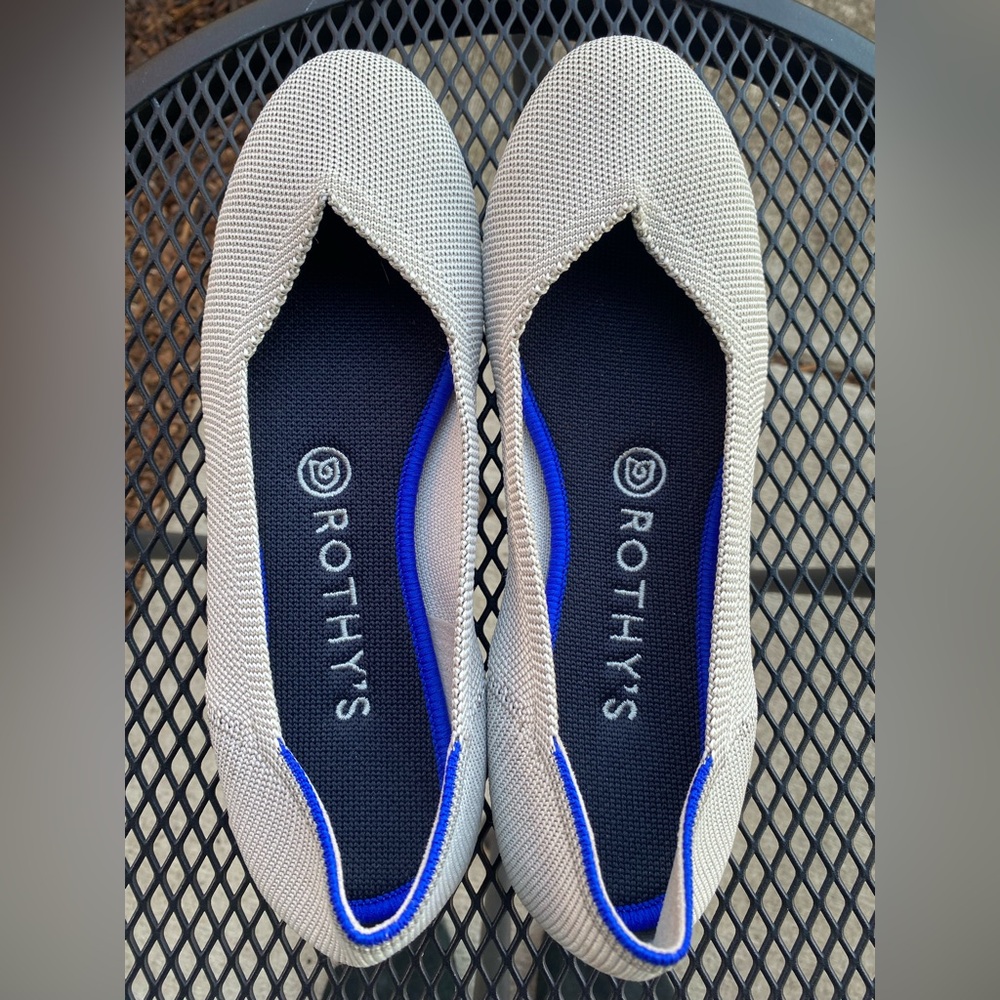 Rothy's Gray and Blue Women's Flats